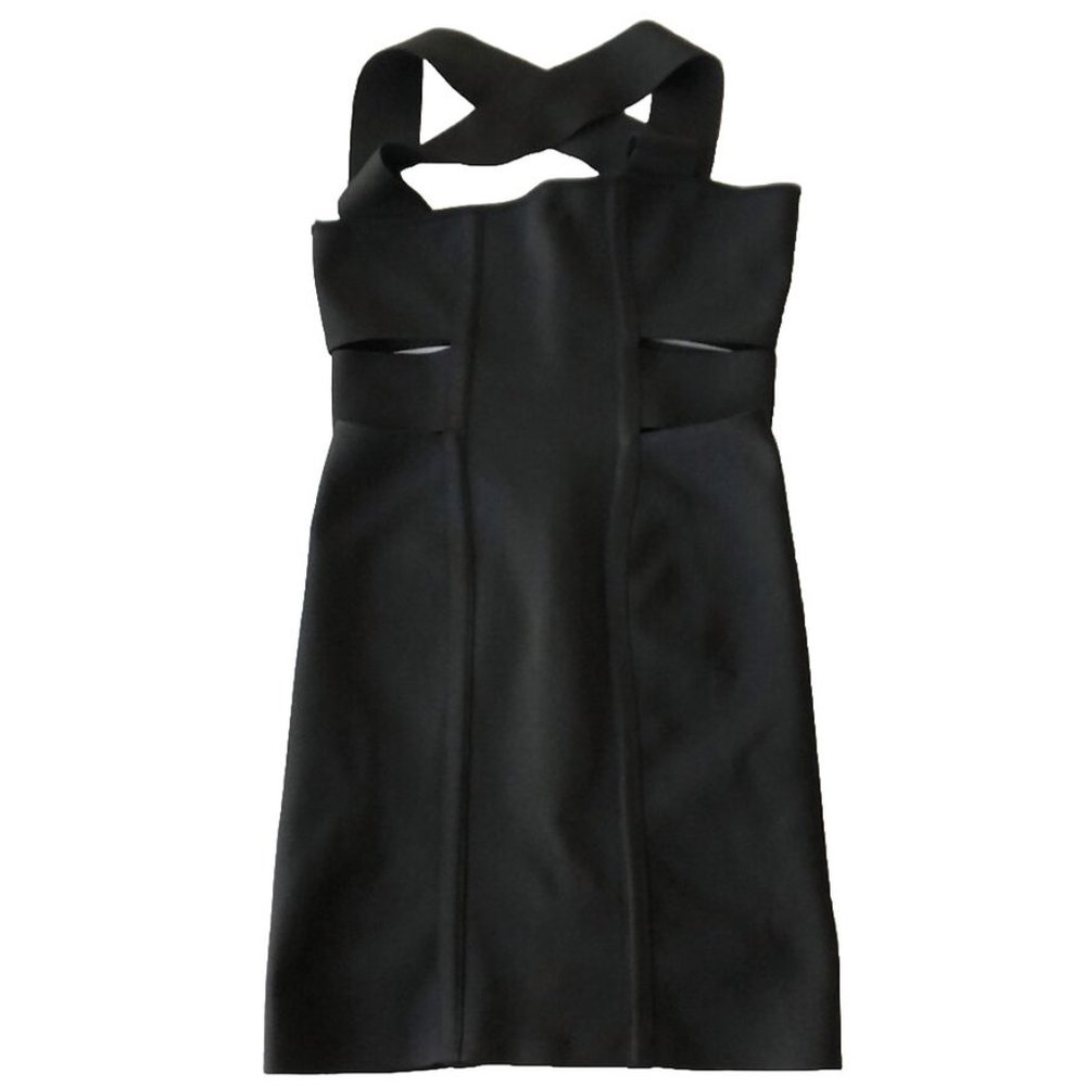 NWOT HERVÉ LÉGER Paris Black Cutout Knit Bandage Dress - Size S